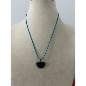 gray heart pendant necklace